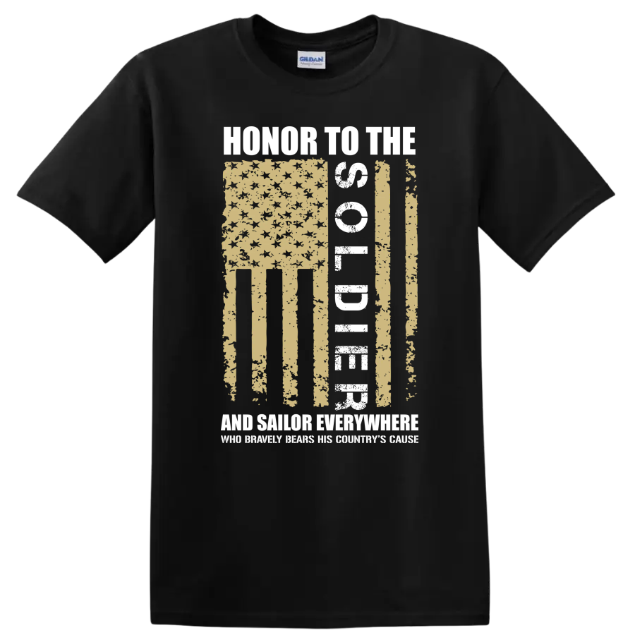 Soldier Graphic T Shirt Military Pride Design Vintage Tee for Veterans