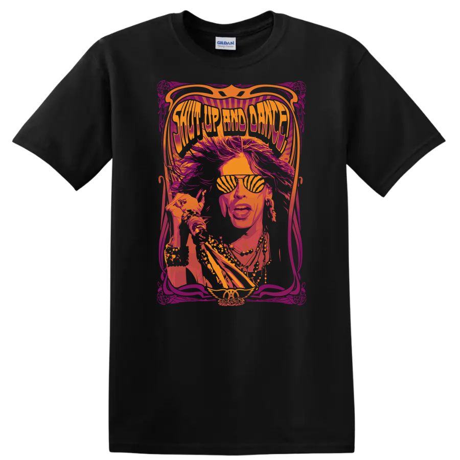 Dance T Shirt Retro Music Festival Style Graphic Tee w/ Colorful Design