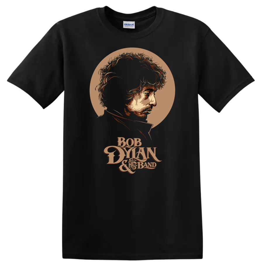 Dylan Profile Vintage Music Art Unisex T Shirt Graphic Portrait Tee