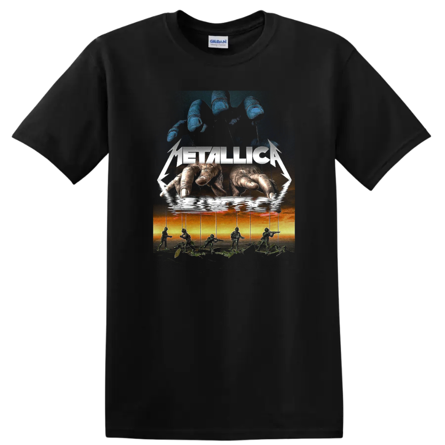Metal Soldiers T Shirt Graphic Art Puppet Master Battle Scene Tee