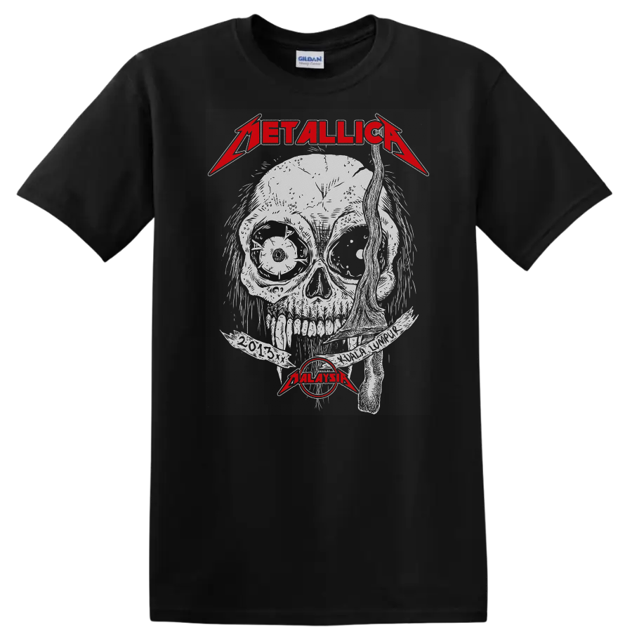 Metallica Graphic Band T Shirt Vintage Malaysia Tee Red Design Music Lover