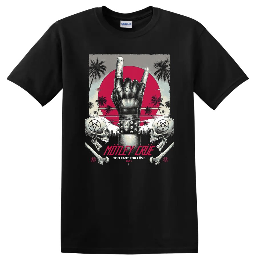 Rock Hand T Shirt Retro Graphic Tee for Music Lovers 1981 Vintage Style