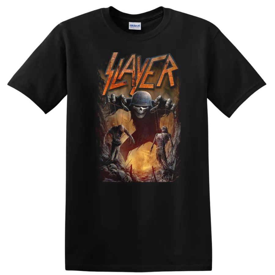 Skull Puppet Master T Shirt Vintage Horror Graphic Tee Halloween Theme