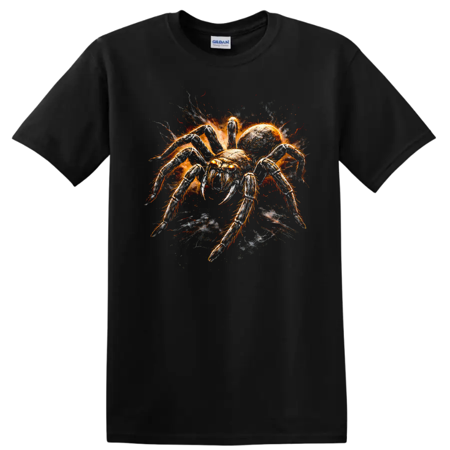 Spider Graphic T Shirt Creepy Monster Design Cool Animal Tee