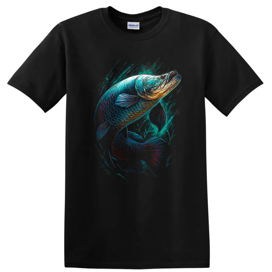 Vibrant Fish T Shirt Colorful Aquatic Design Unique Ocean Life Tee
