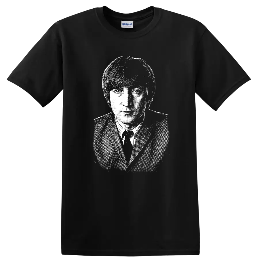 John Lennon The Beatles Rock Legends Portrait T Shirt Music Icon Tee