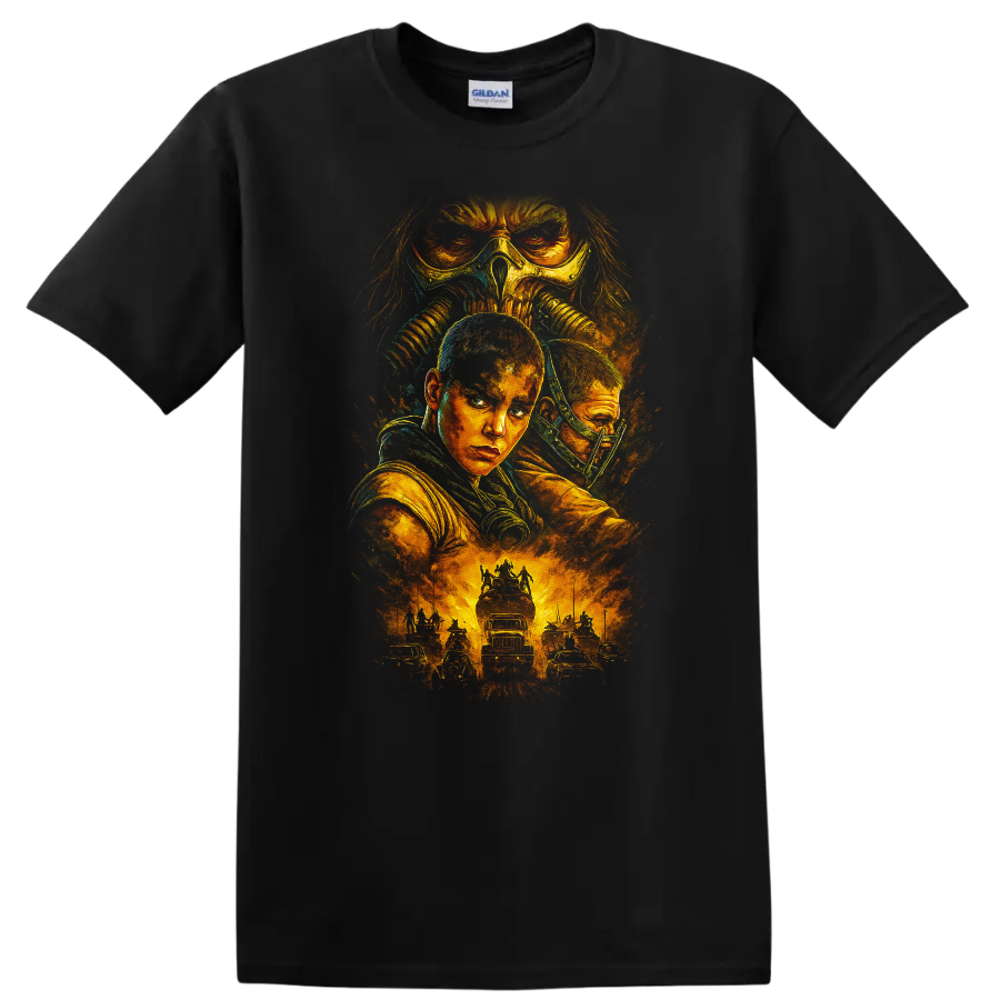 Mad Max Fury Road T Shirt Furiosa Wasteland Action Tee