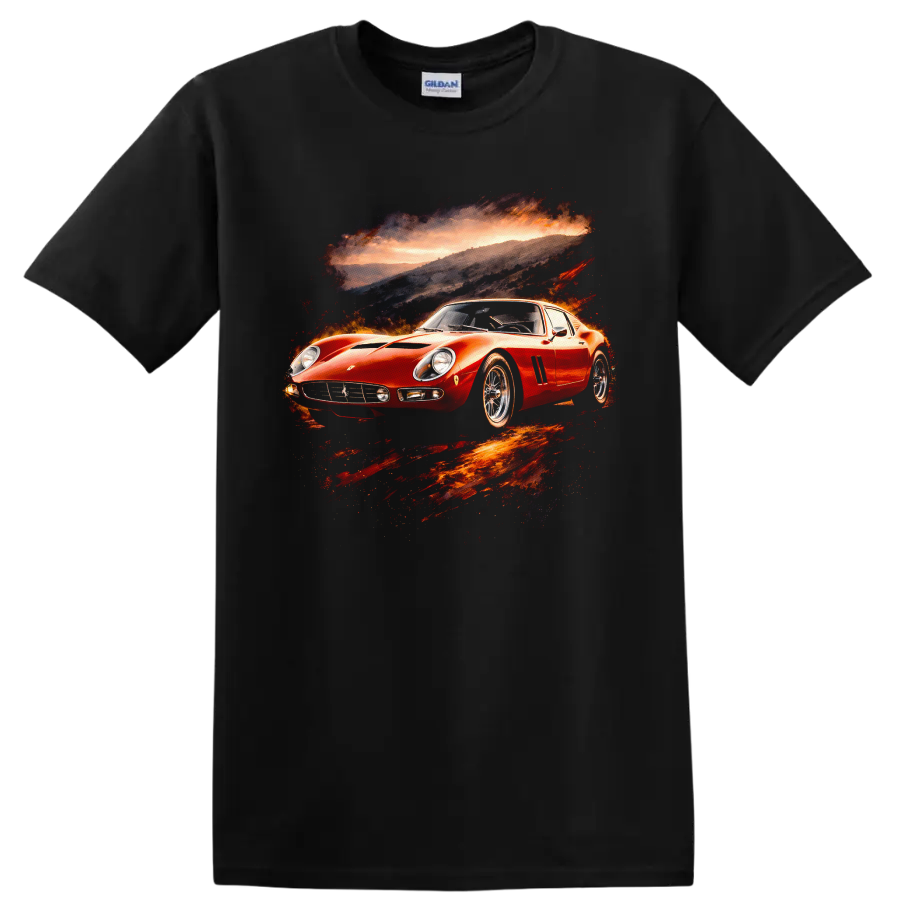 Ferrari 250 GTO Old Car T Shirt Classic Sports Car Racing Tee