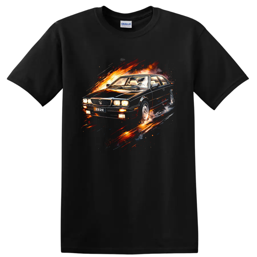 Maserati 222 Old Car Racing T Shirt Classic Sports Sedan Tee