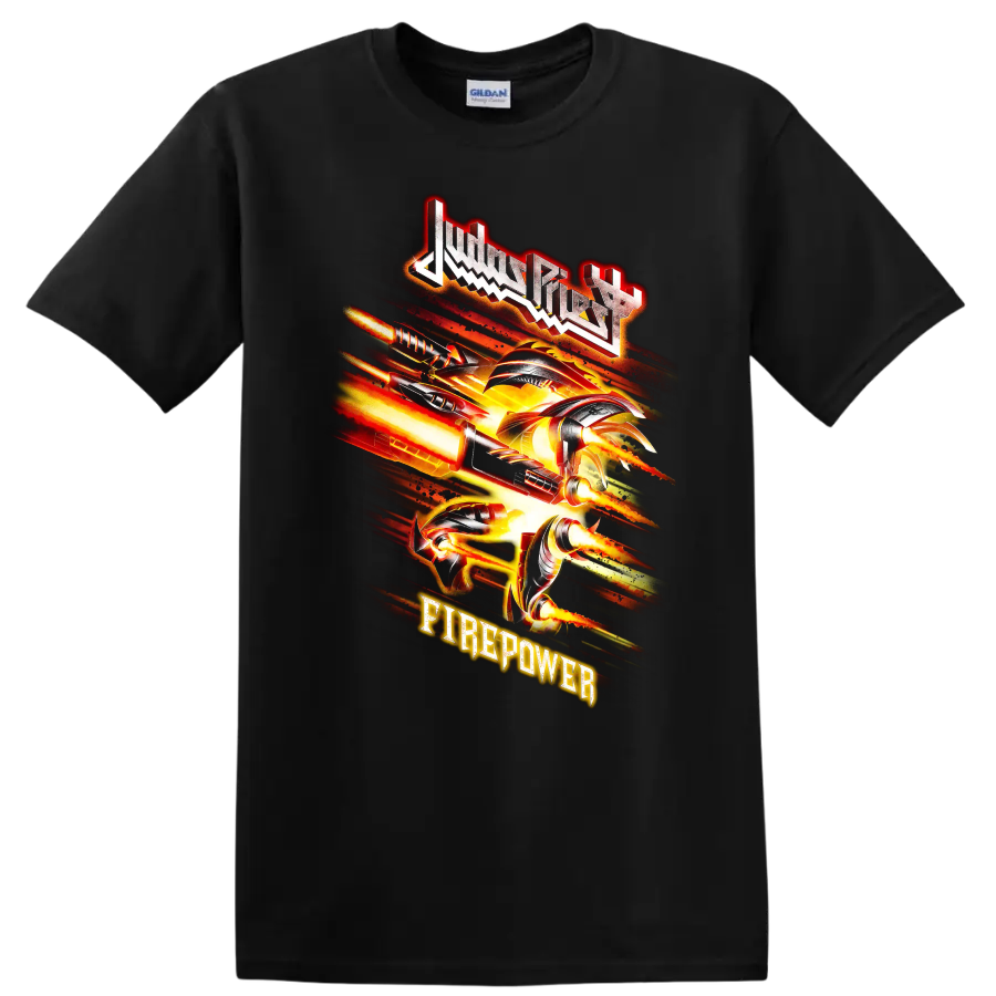 Judas Priest Firepower T Shirt Heavy Metal Band Album Art Tee