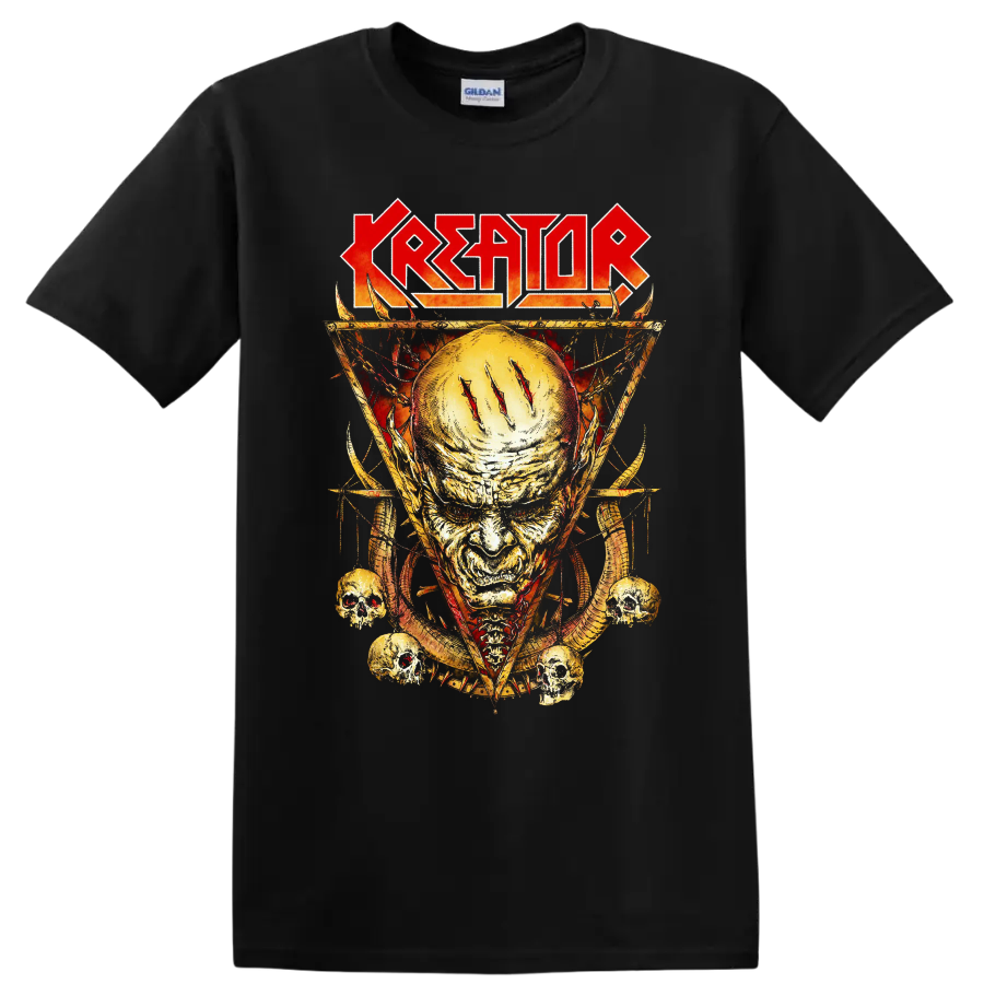 Kreator Metal Music Skull T Shirt Aggressive Thrash Horror Art Tee