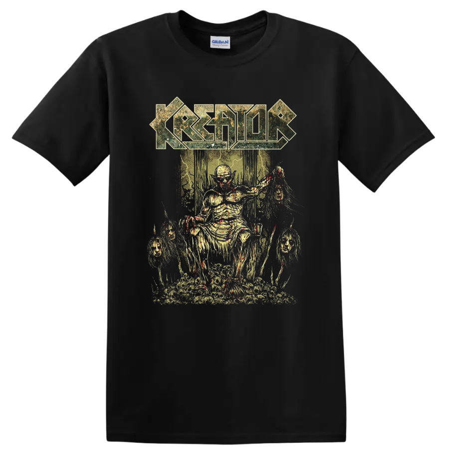 Kreator Thrash Metal Skeleton Horror T Shirt Gothic Band Tee