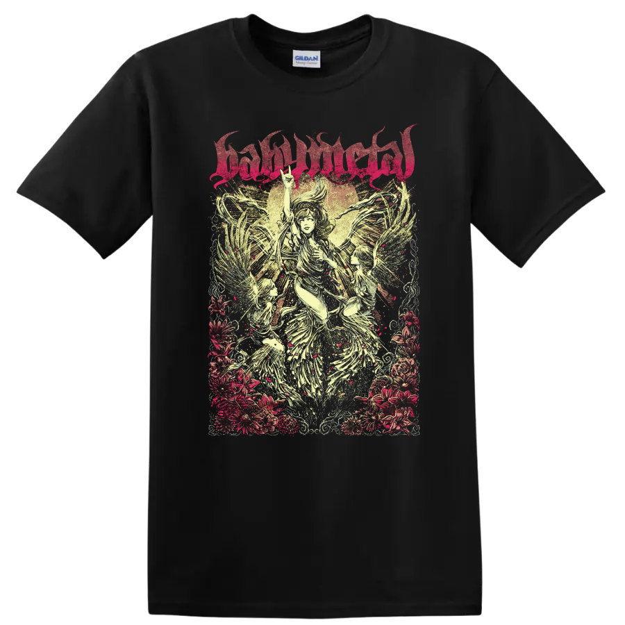 BABYMETAL T Shirt Rock Metal Anime Style Angel Wings Wings Tee