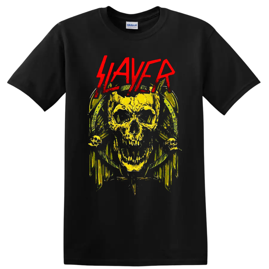 Slayer Skull Rock Metal Music T Shirt Heavy Graphic Band Art Tee