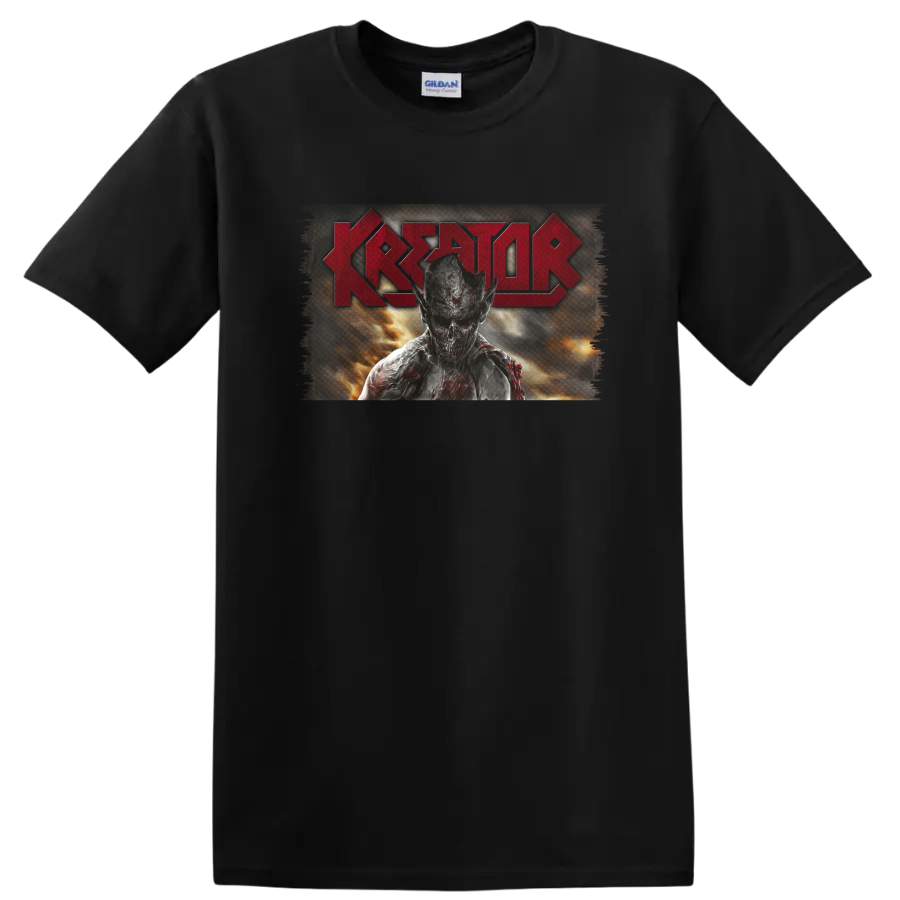 Kreator Rock Metal Music T Shirt Thrash Band Artwork Fiery Red Tee