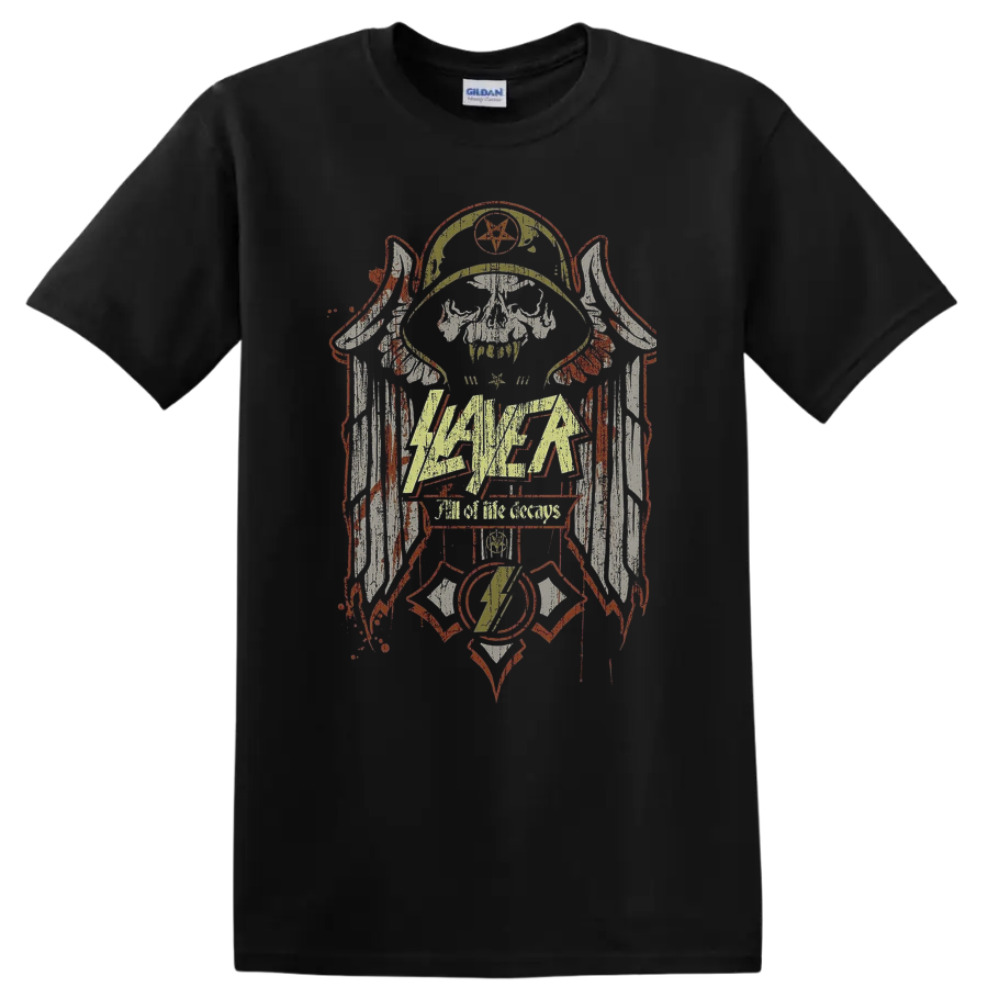 Slayer Skull Metal Rock T Shirt Gothic Heavy Music Band Tee