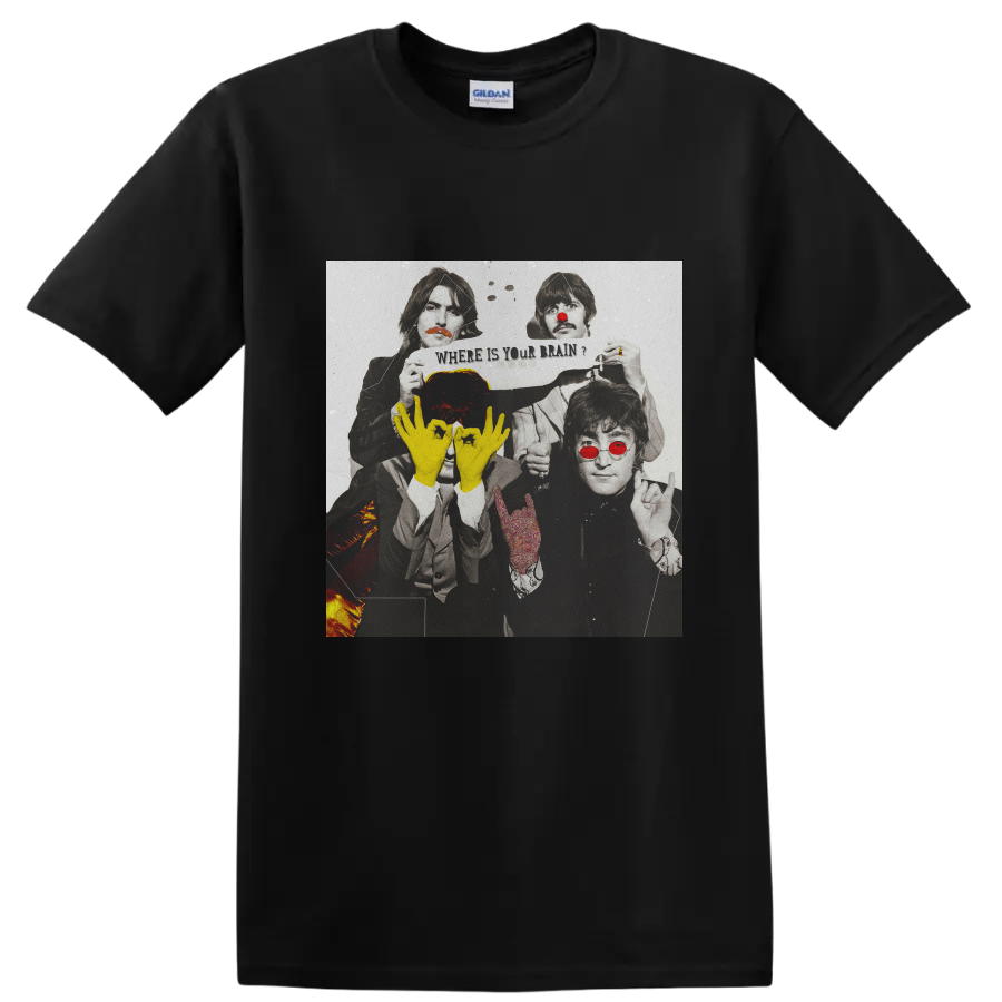 The Beatles Rock Band Pop Art T Shirt Lennon McCartney Tee