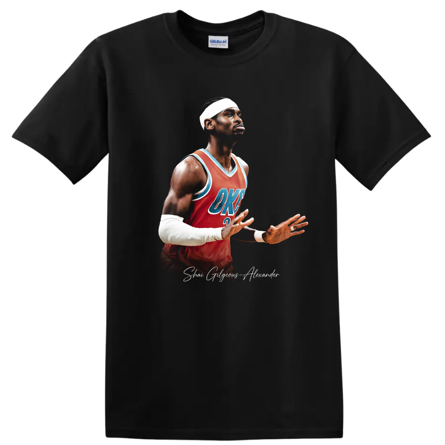 Shai Gilgeous Alexander Basketball Player T Shirt Oklahoma City Thunder Tee
