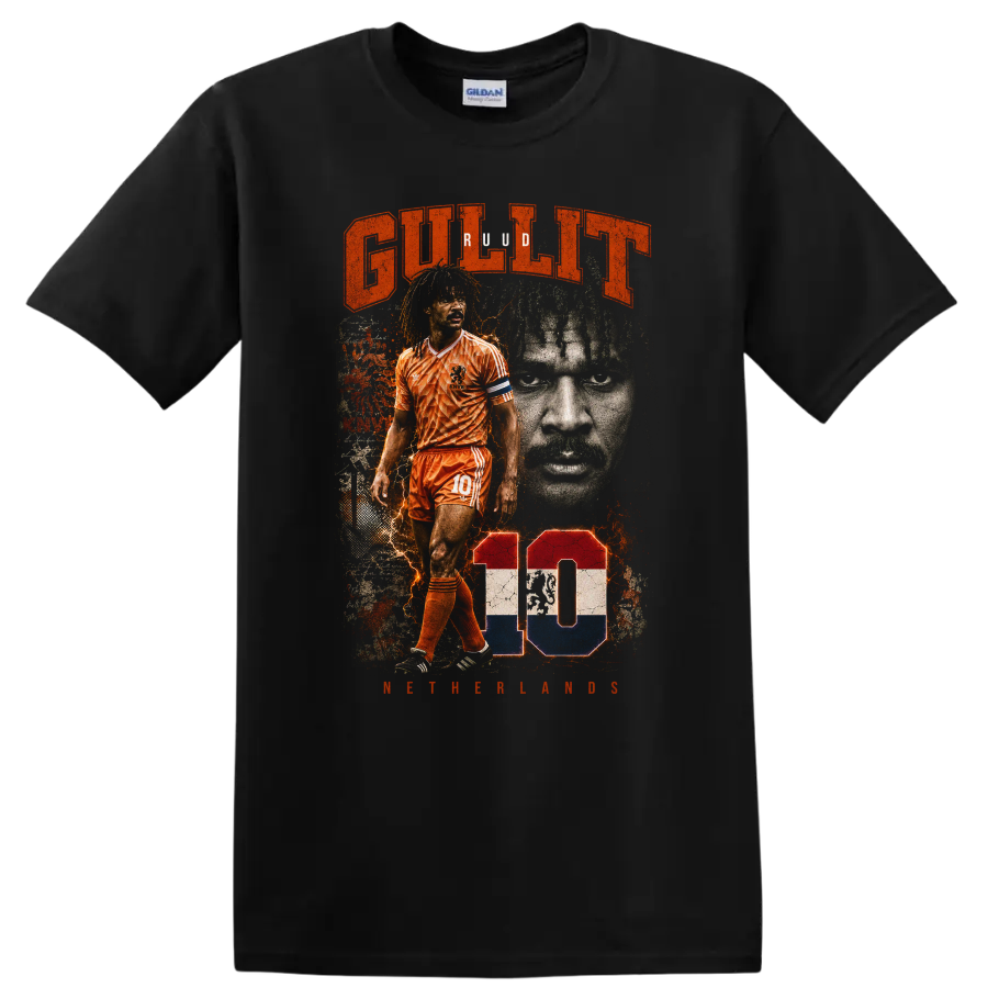 Ruud Gullit Netherlands Soccer Player T Shirt Netherlands Football Tee