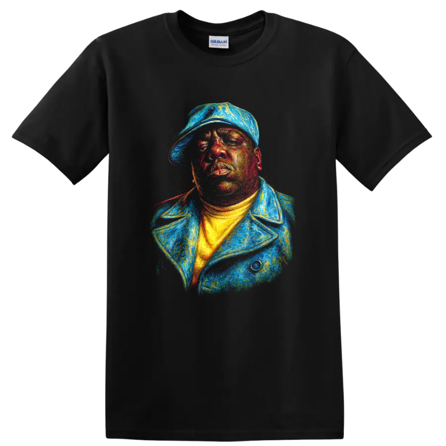 The Notorious Big Hip Hop Artist Portrait T Shirt Colorful Rap Tee
