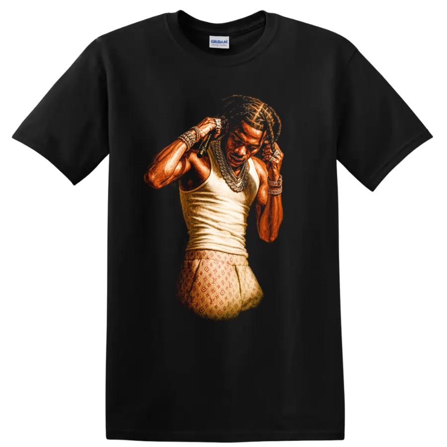 Playboi Carti Hip Hop Rapper Portrait T Shirt Streetwear Graphic Tee
