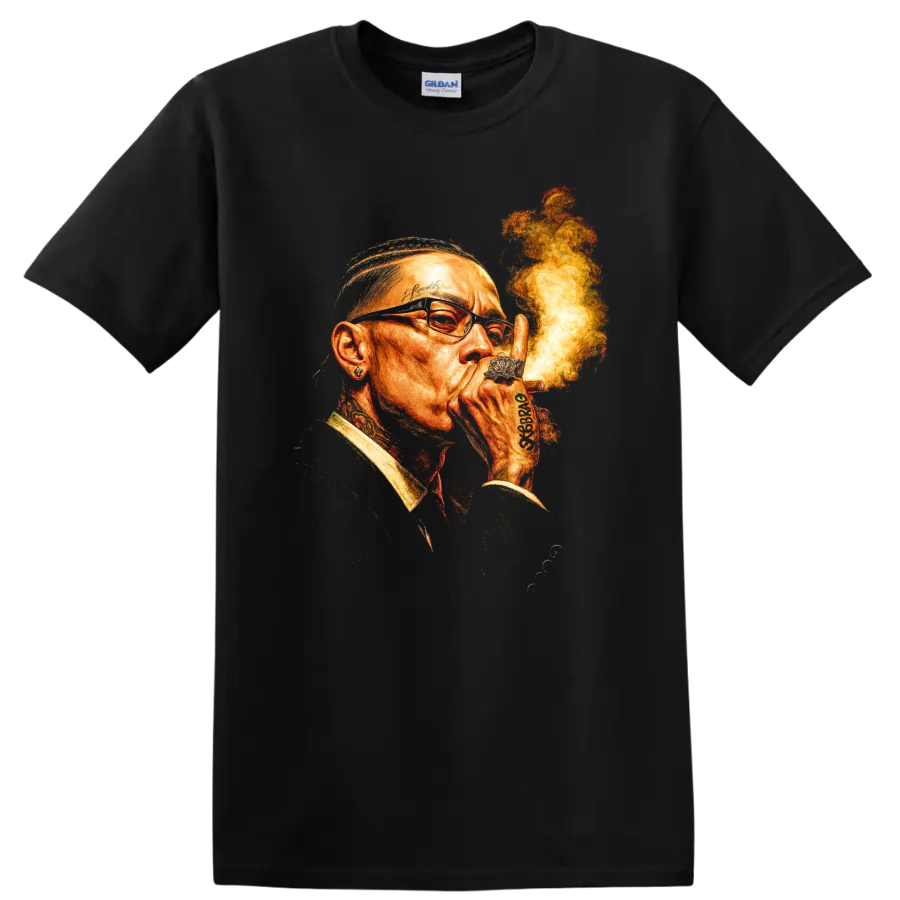 Rick Ross Tattooed Portrait Art Print Hip Hop Rapper T Shirt Tee