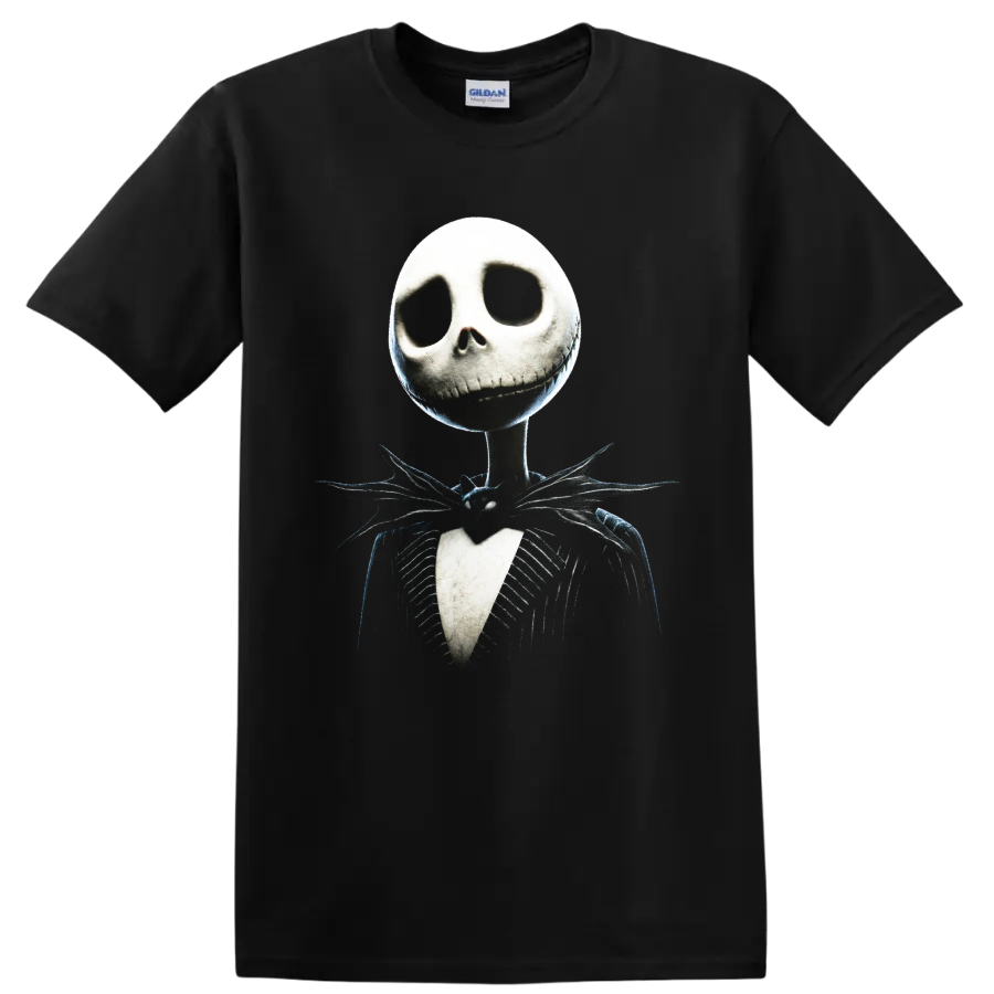 Skeleton Gentleman Gothic Halloween T Shirt Spooky Pinstripe Costume Art Tee