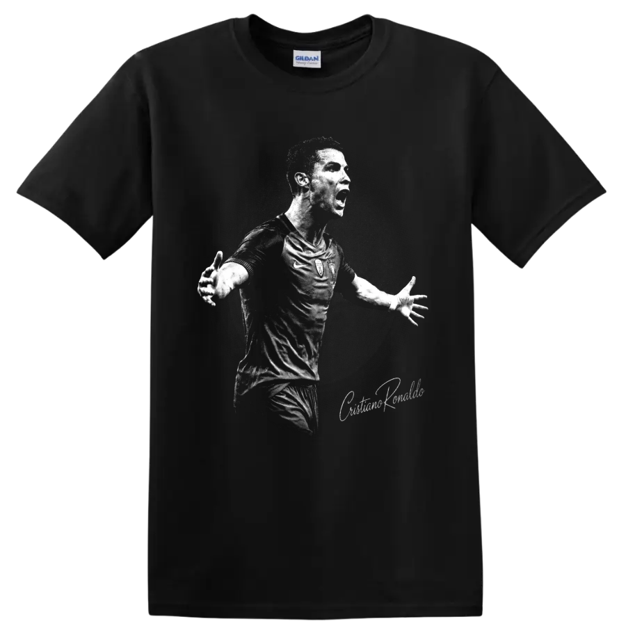 Soccer Cristiano Ronaldo Portuguese Player Graphic T Shirt Fan Gift Vintage Tee