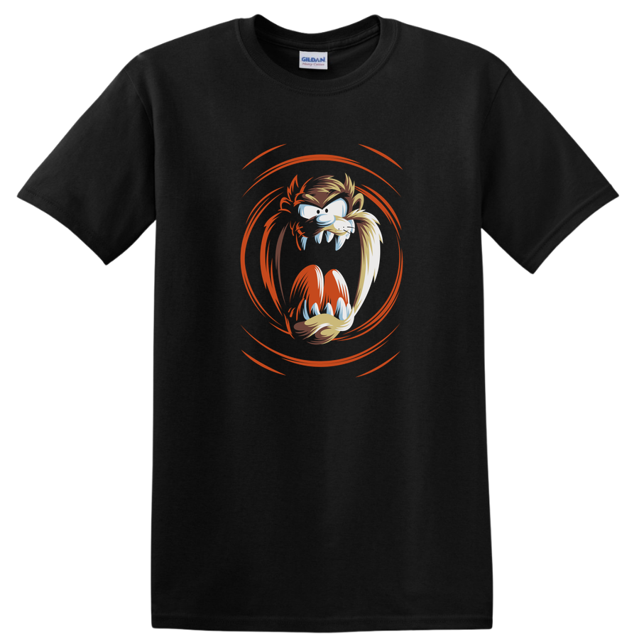 Angry Cartoon Lion T Shirt Graphic Tee Funny Animal Design for Kids and Adults