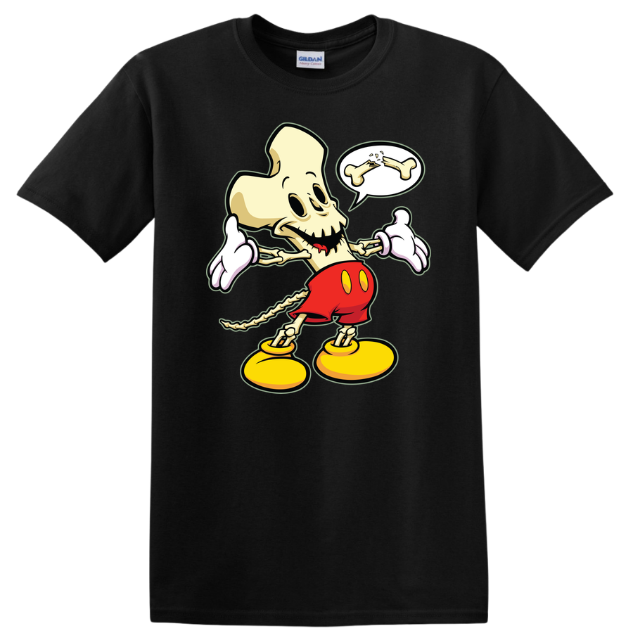 Bone Character Halloween T Shirt Spooky Fun Graphic Tee for Kids and Adults