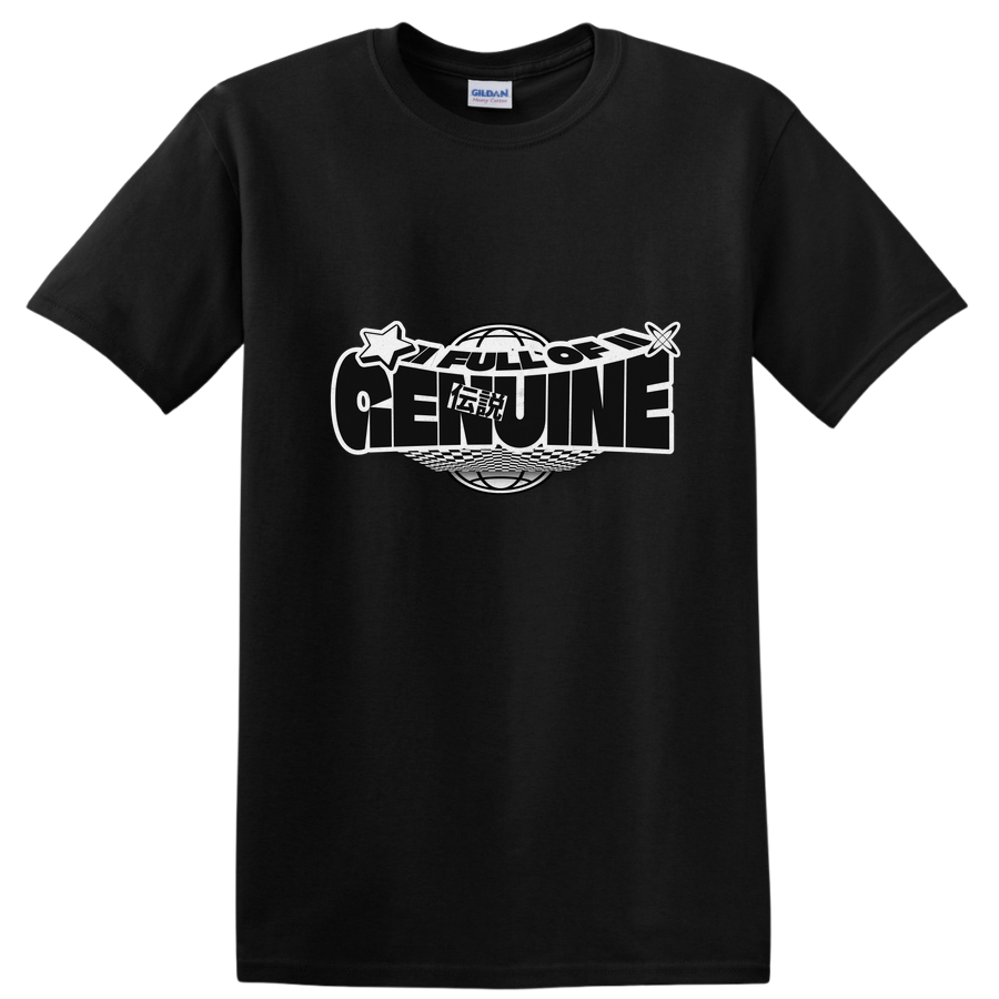 Full of Genuine Retro Graphic T Shirt Cool Checkerboard Design Tee