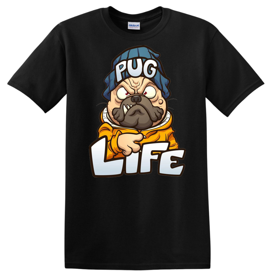 Pug Life Graphic T Shirt for Dog Lovers Funny Cute Tee Gift Idea