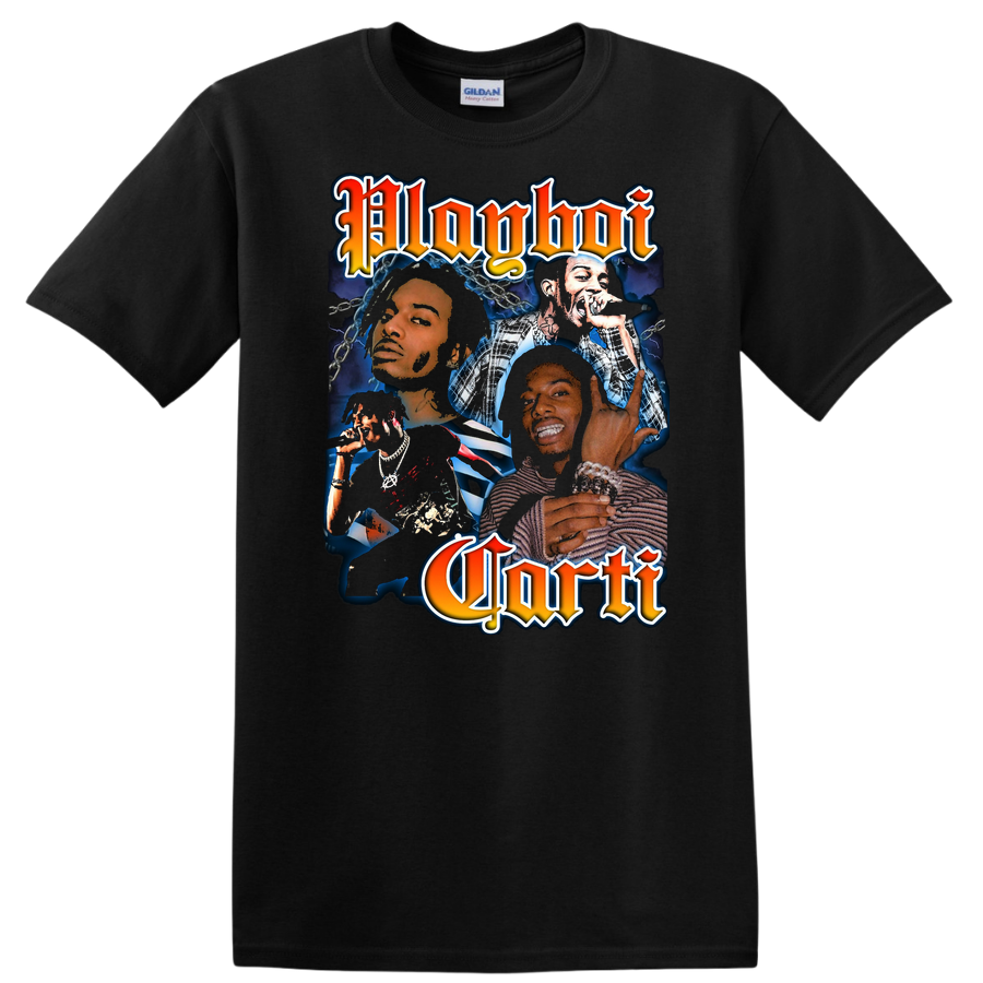 Playboi Carti Graphic T Shirt Vintage Hip Hop Art Fan Tee Music Lovers