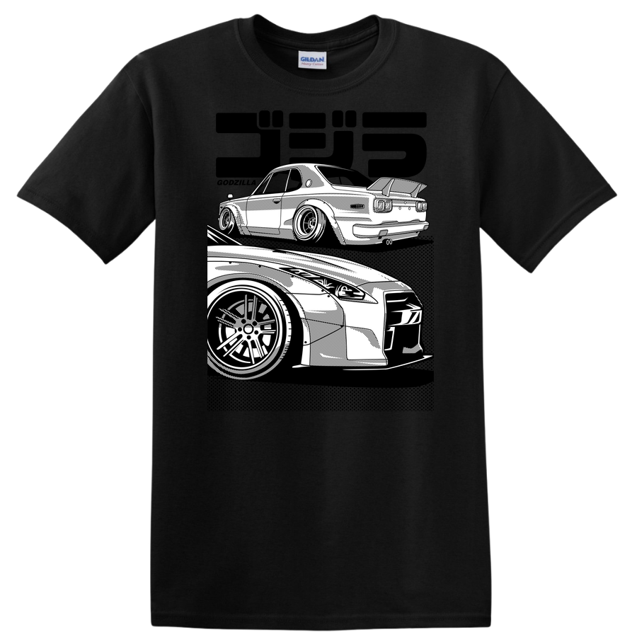 Car Illustration T Shirt Graphic Tee for Car Lovers Automotive Art Design