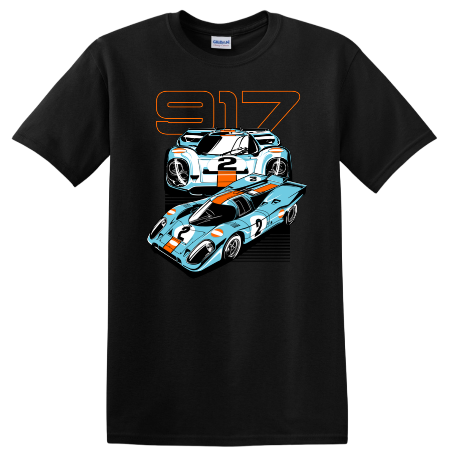 917 Race Car T Shirt Vintage Racing Graphic Tee Classic Car Enthusiast Tee