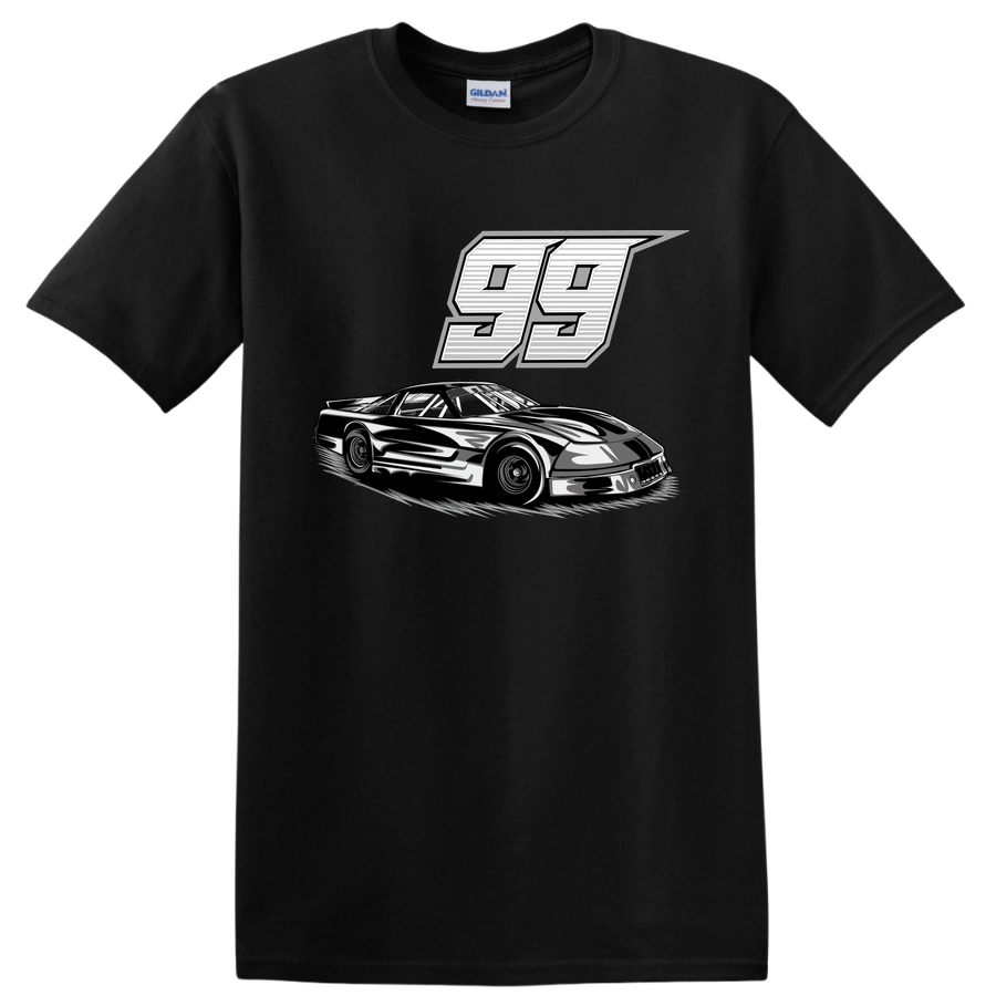 Race Car 99 Graphic T Shirt for Racing Enthusiasts Cool Car Tee Design