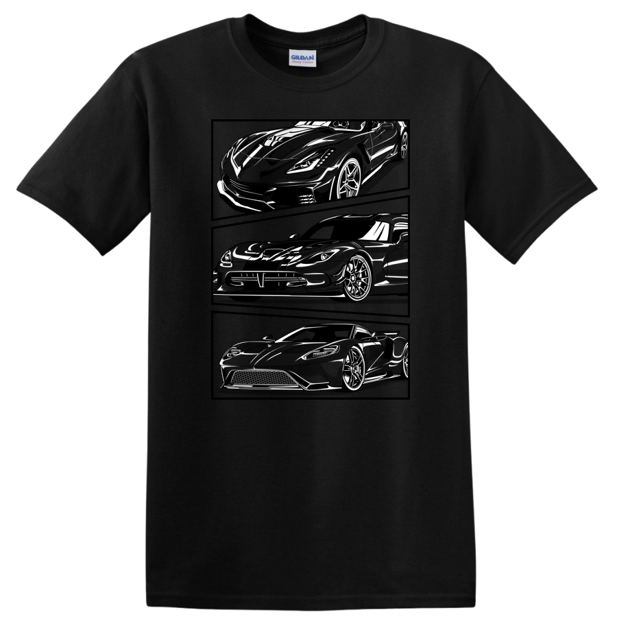 Car Lover Graphic T Shirt with Racing Cars Design Cool Tee for Enthusiasts