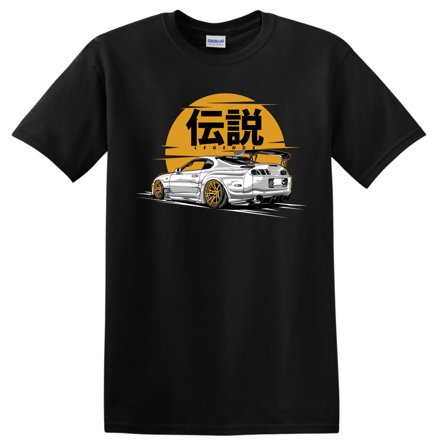 Car Legends JDM T Shirt Racing Graphic Tee Automotive Vehicle Art Design
