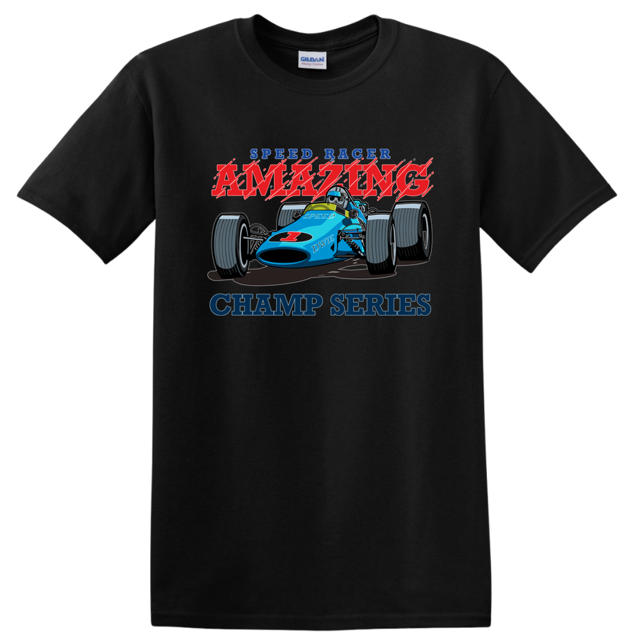 Amazing Racer Champ Series T Shirt Racing Car Vintage Tee Design Motorsport