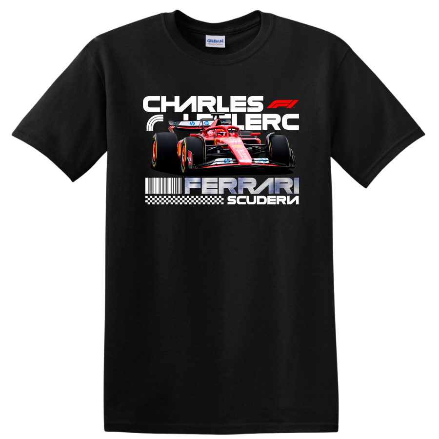 Formula Racing Car T Shirt Fast Sport Racing Tee Red Performance Design