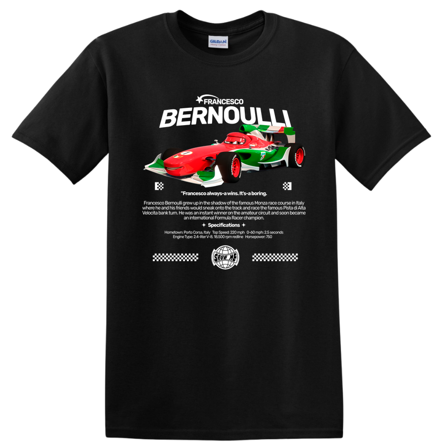 Racing Car T Shirt Cartoon Style Fun Graphic Racer Tee for Kids and Adults