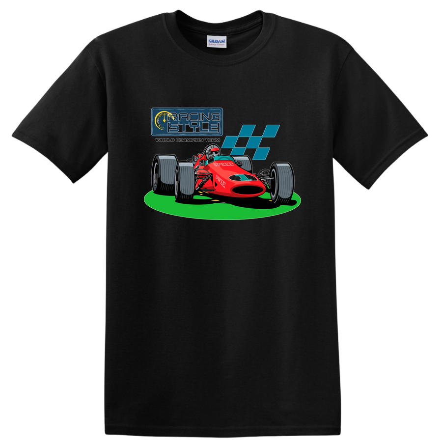 Racing Car T Shirt Retro Speed Champion Race Car Tee for Motorsport Fans