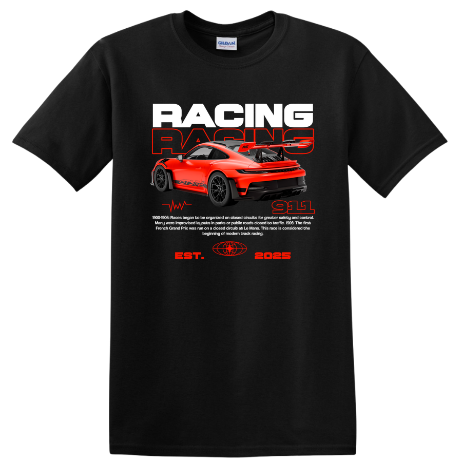 Racing Porsche 911 GT3 RS T Shirt for Car Enthusiasts Graphic Tee Apparel