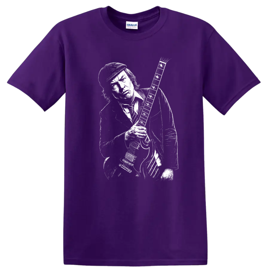 Angus Young Rock Legends T Shirt Tribute Graphic Music Tee