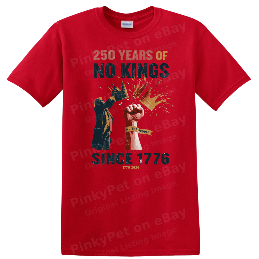 250 Years Freedom T Shirt No Kings Since 1776 We The People Crown